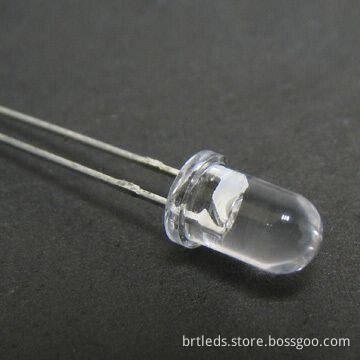 3mm Round Hyper Red Emitting LED Lamp Red Diffused Lens and 624nm Wavelength